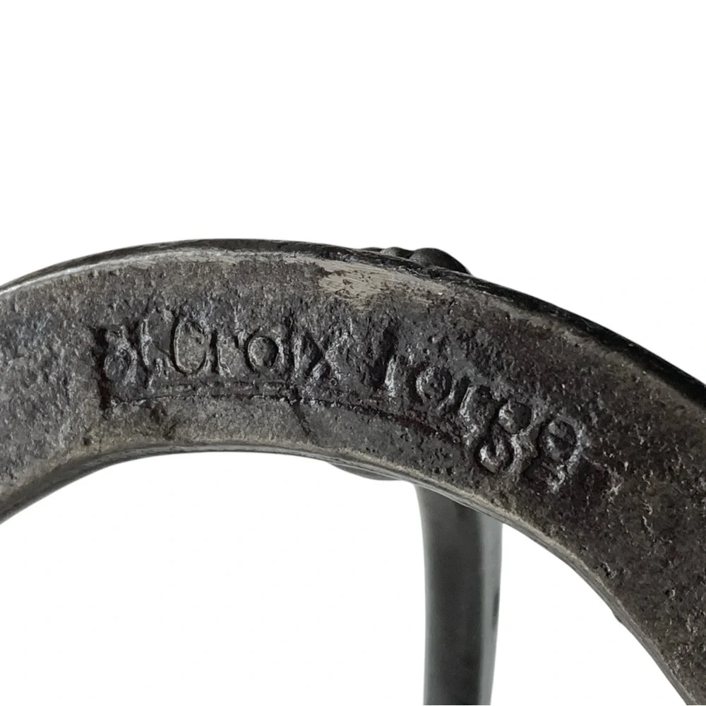 Iron Metal Horseshoe Wall Rack 2 Hook Coat Hat Storage Western Cowboy FIRM $
